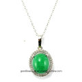 Good Quality and Wholesale Hand Carved 925 Silver Round Pendant P4969g